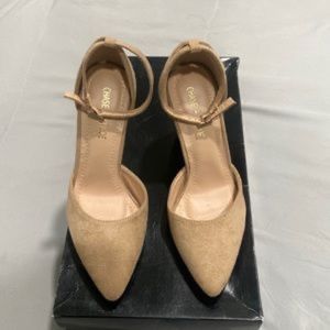 Chase + Chloe Nude Block Heel